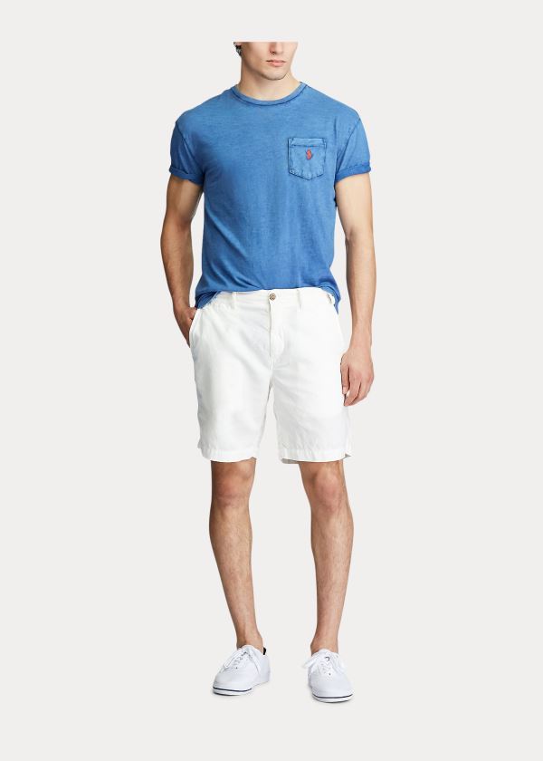 T Shirt Polo Ralph Lauren Classic Slub Pocket Homem 49706-NVWS